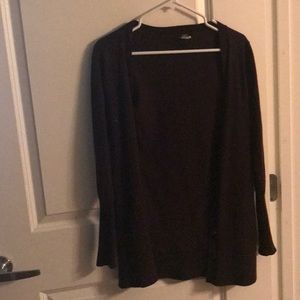 J.CREW full length sleeve cardigan (dark burgundy)